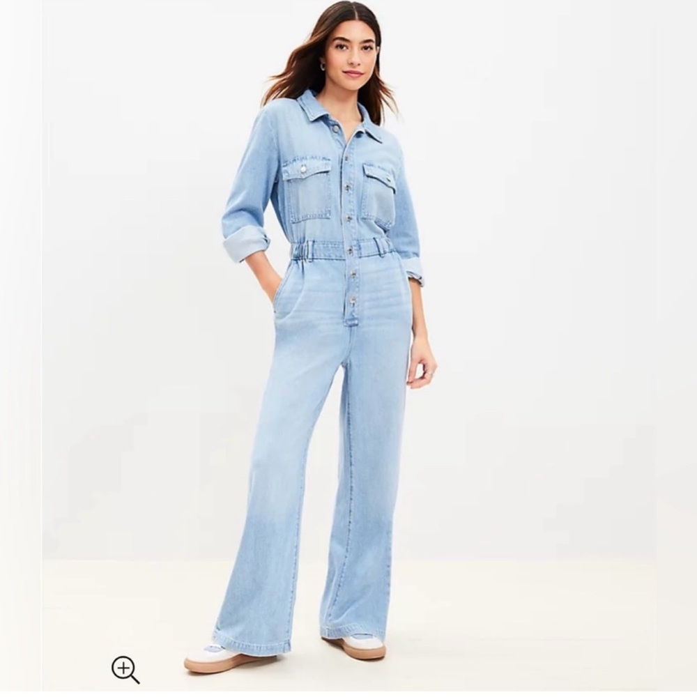 NWT Loft Denim Jumpsuit